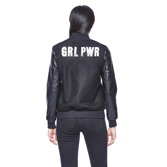 Hilary MacMillan Girl Power Varsity Jacket - Picture 2 of 5
